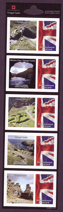 (image for) UK0090 Tintagel Castle Universal Mail Stamps Dated: 12/13 - Click Image to Close